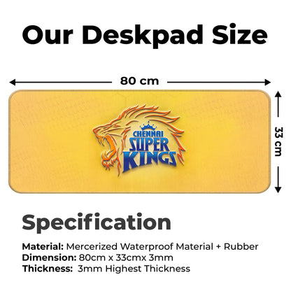 Chennai Super Kings – E-XL Size Mousepad (Special Cricket Edition)