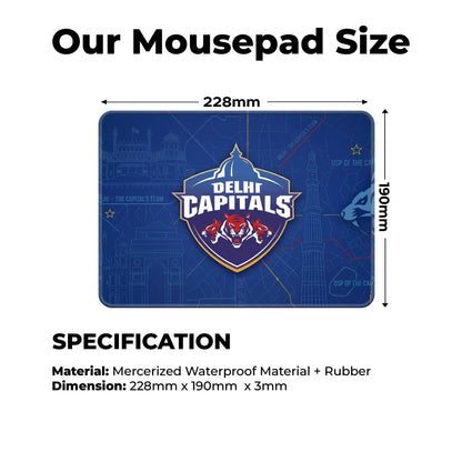Delhi Capitals – S Size Mousepad (Special Cricket Edition)