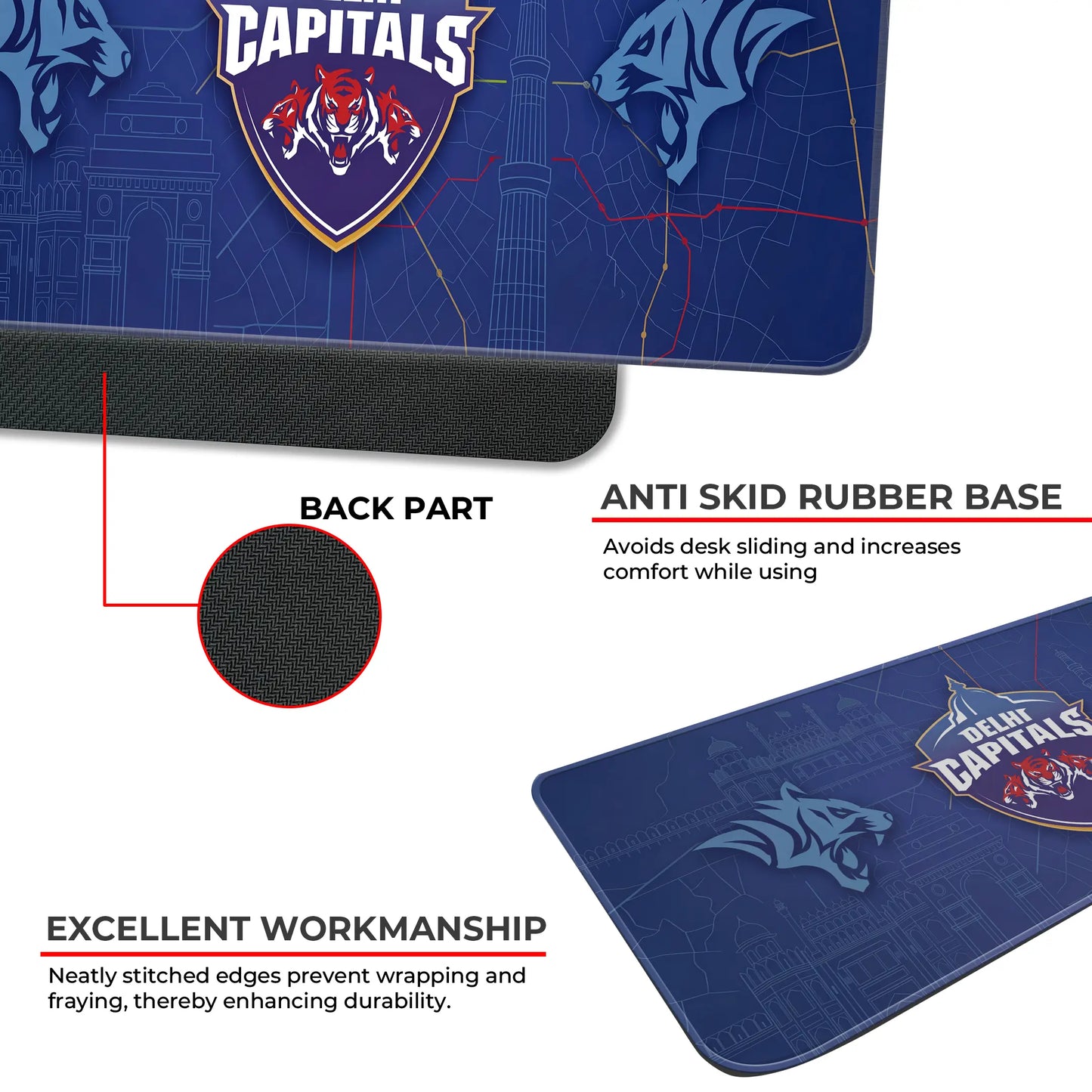 Delhi Capitals – E-XL Size Mousepad (Special Cricket Edition)