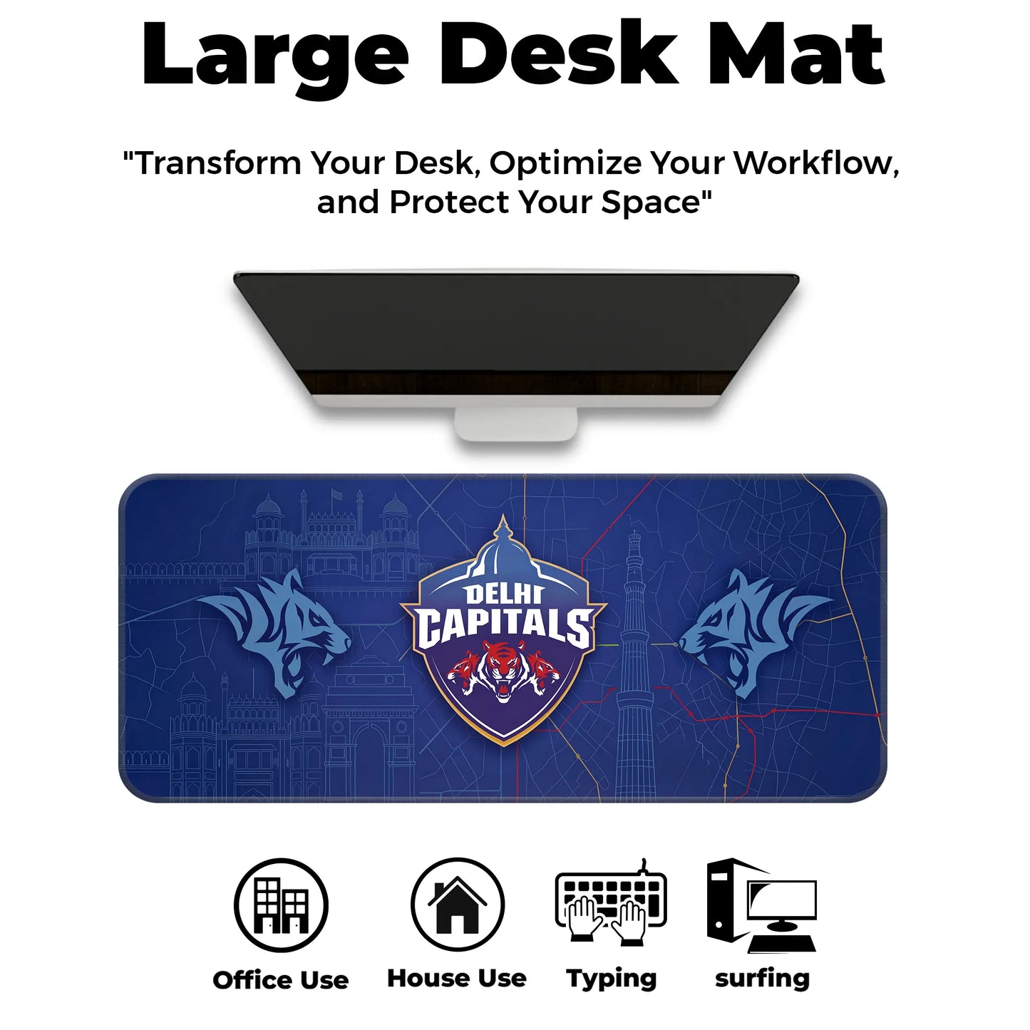 Delhi Capitals – E-XL Size Mousepad (Special Cricket Edition)