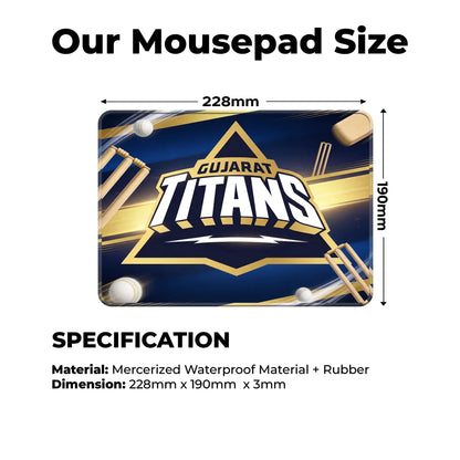 Gujarat Titans – S Size Mousepad (Special Cricket Edition)