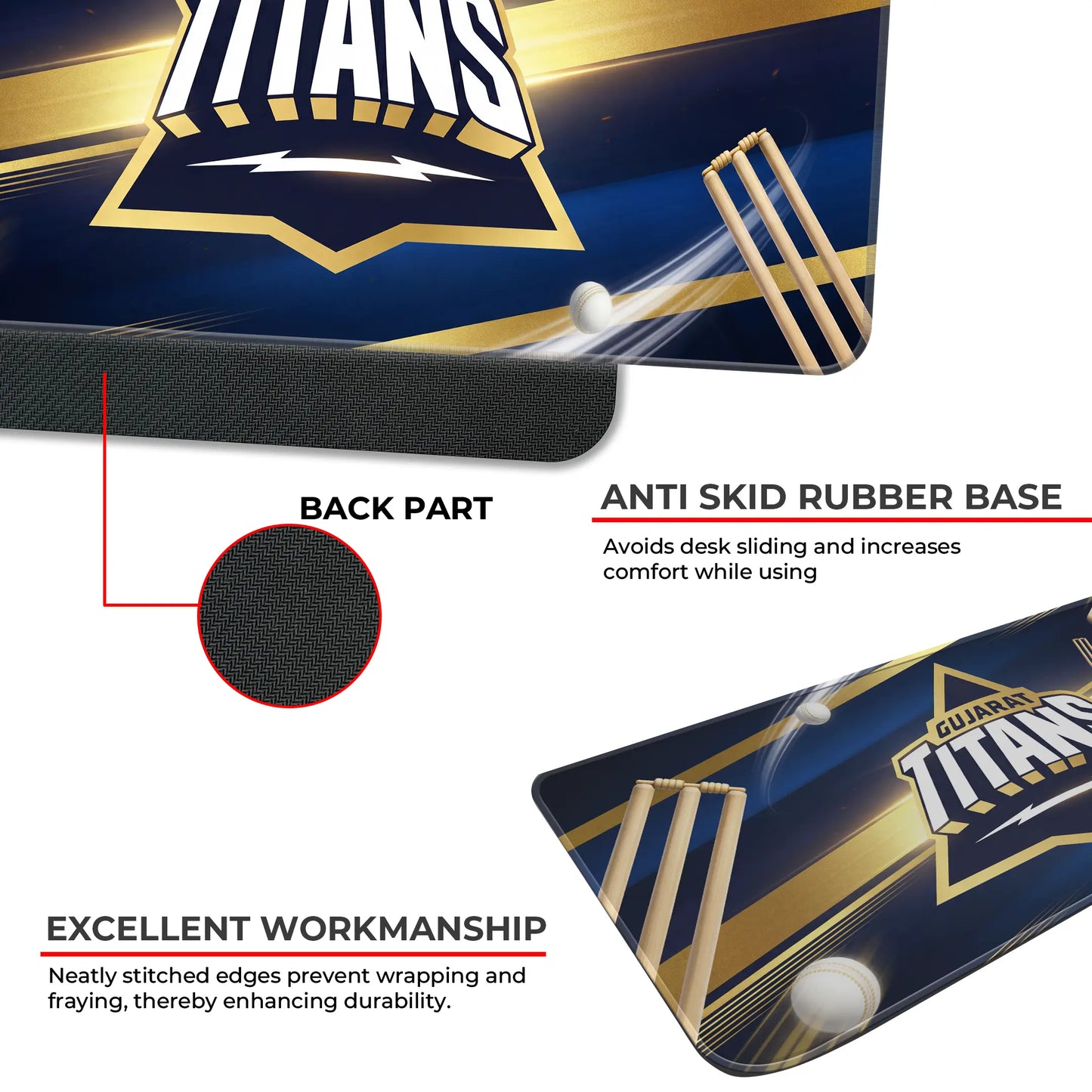 Gujarat Titans – E-XL Size Mousepad (Special Cricket Edition)