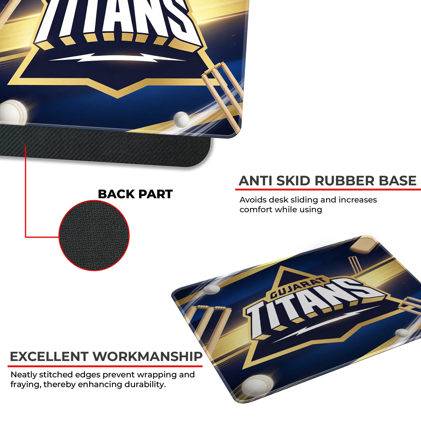 Gujarat Titans – S Size Mousepad (Special Cricket Edition)