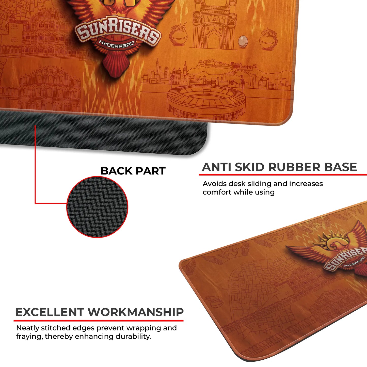 Sunrises Hyderabad – E-XL Size Mousepad (Special Cricket Edition)