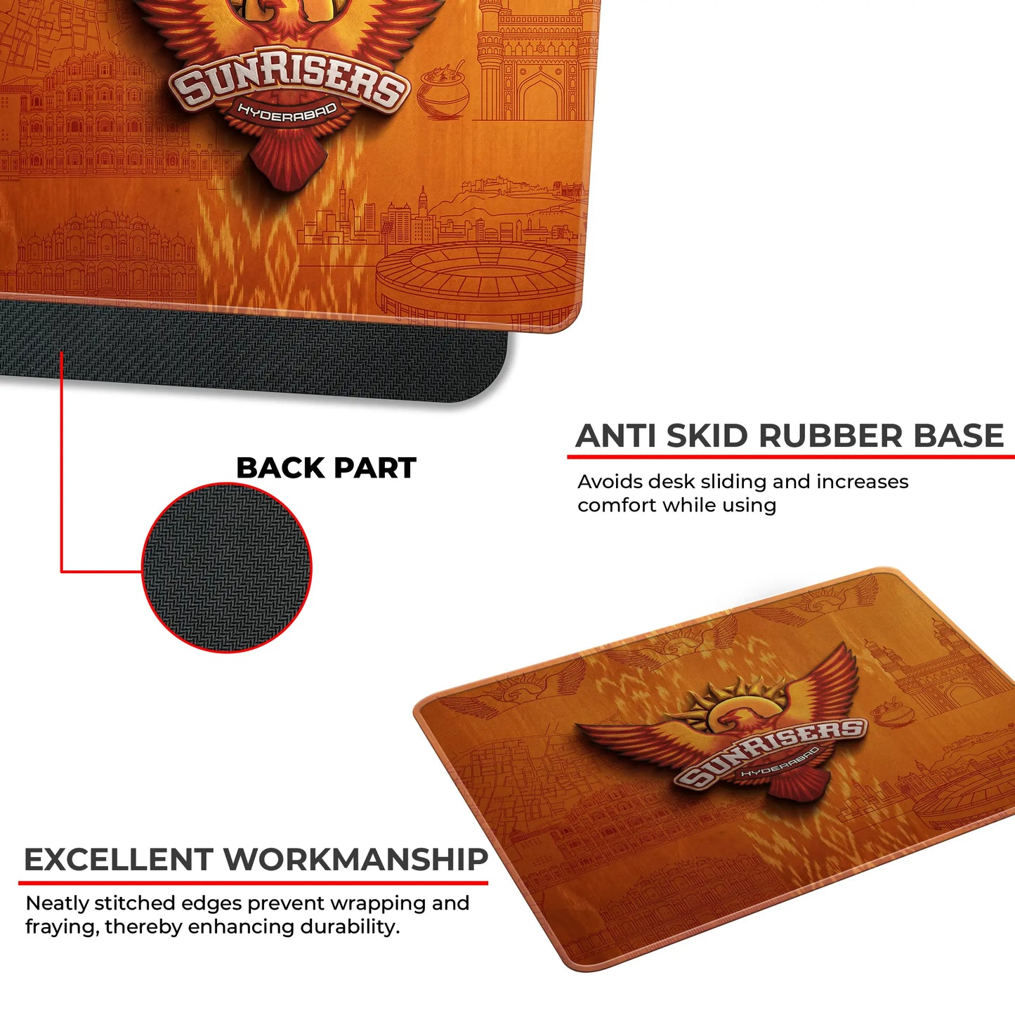 Sunrises Hyderabad – S Size Mousepad (Special Cricket Edition)