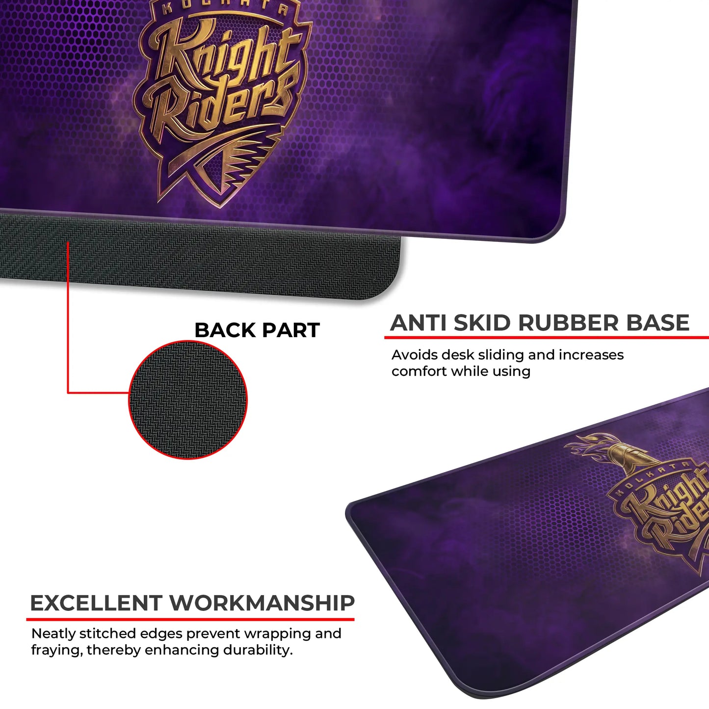 Kolkata Knight Riders – E-XL Size Mousepad (Special Cricket Edition)