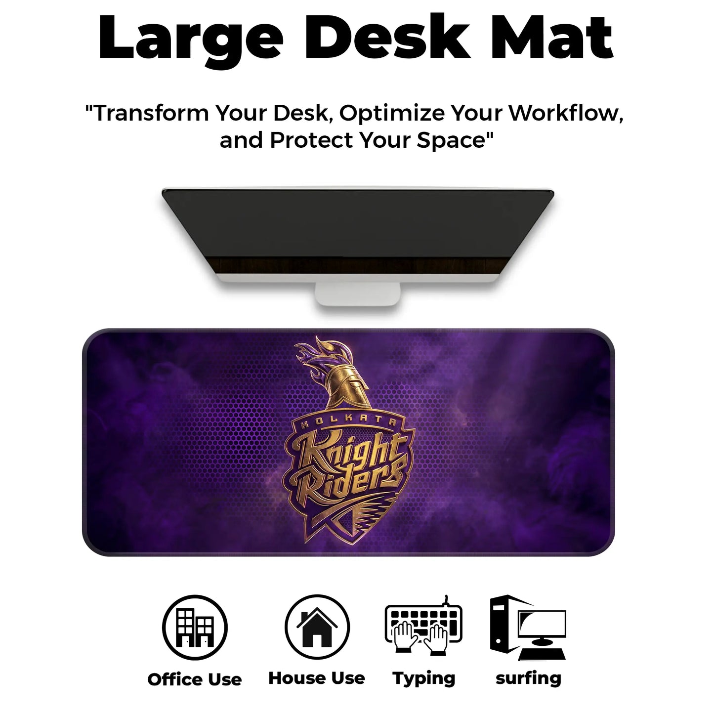 Kolkata Knight Riders – E-XL Size Mousepad (Special Cricket Edition)