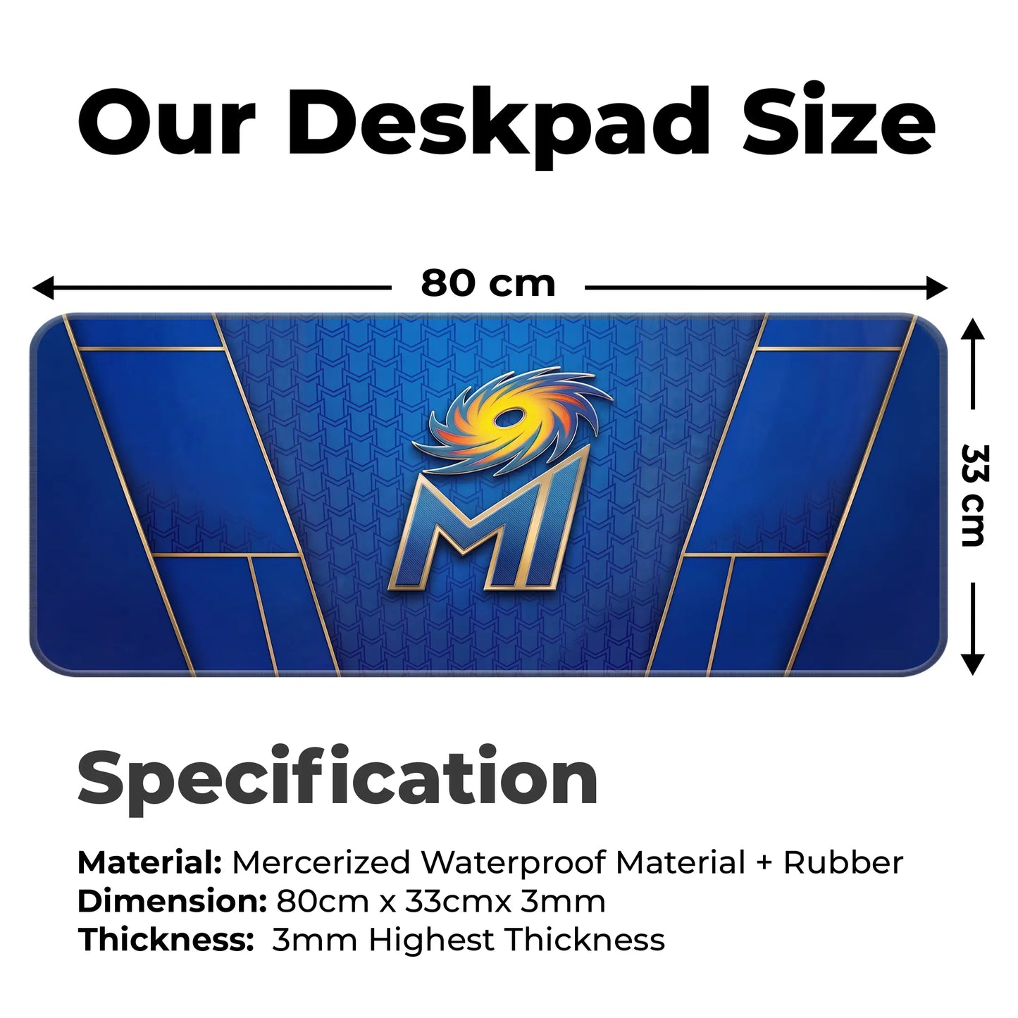 Mumbai Indians – E-XL Size Mousepad (Special Cricket Edition)