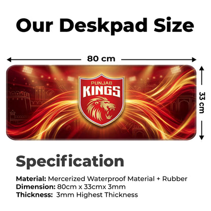 Punjab Kings – E-XL Size Mousepad (Special Cricket Edition)