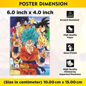 MIXED ANIME WALL ART CARD KIT OF 60 PCS - VER A