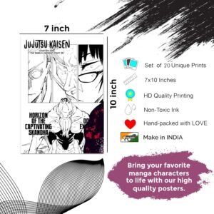 JUJUTSU KAISEN – MANGA POSTERS SET OF 20 POSTERS - VER A