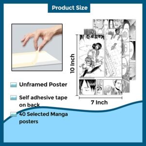 ATTACK ON TITAN - SET OF 40 MANGA PANEL POSTERS