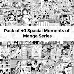 MIXED ANIME – SET OF 40 MANGA PANEL POSTERS