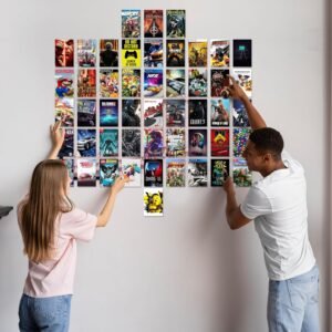 MIXED GAMING WALL ART CARD KIT OF 60 PCS