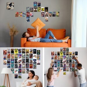 MIXED GAMING WALL ART CARD KIT OF 60 PCS