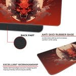 Oni Mask - Red - XXL Mousepad - Image 3