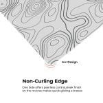 White Topography - S Size Mousepad - Image 5