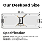 Dope Pattern - White - E-XL Mousepad - Image 2