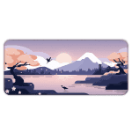 Mountains Art - Lavender - XXL Mousepad